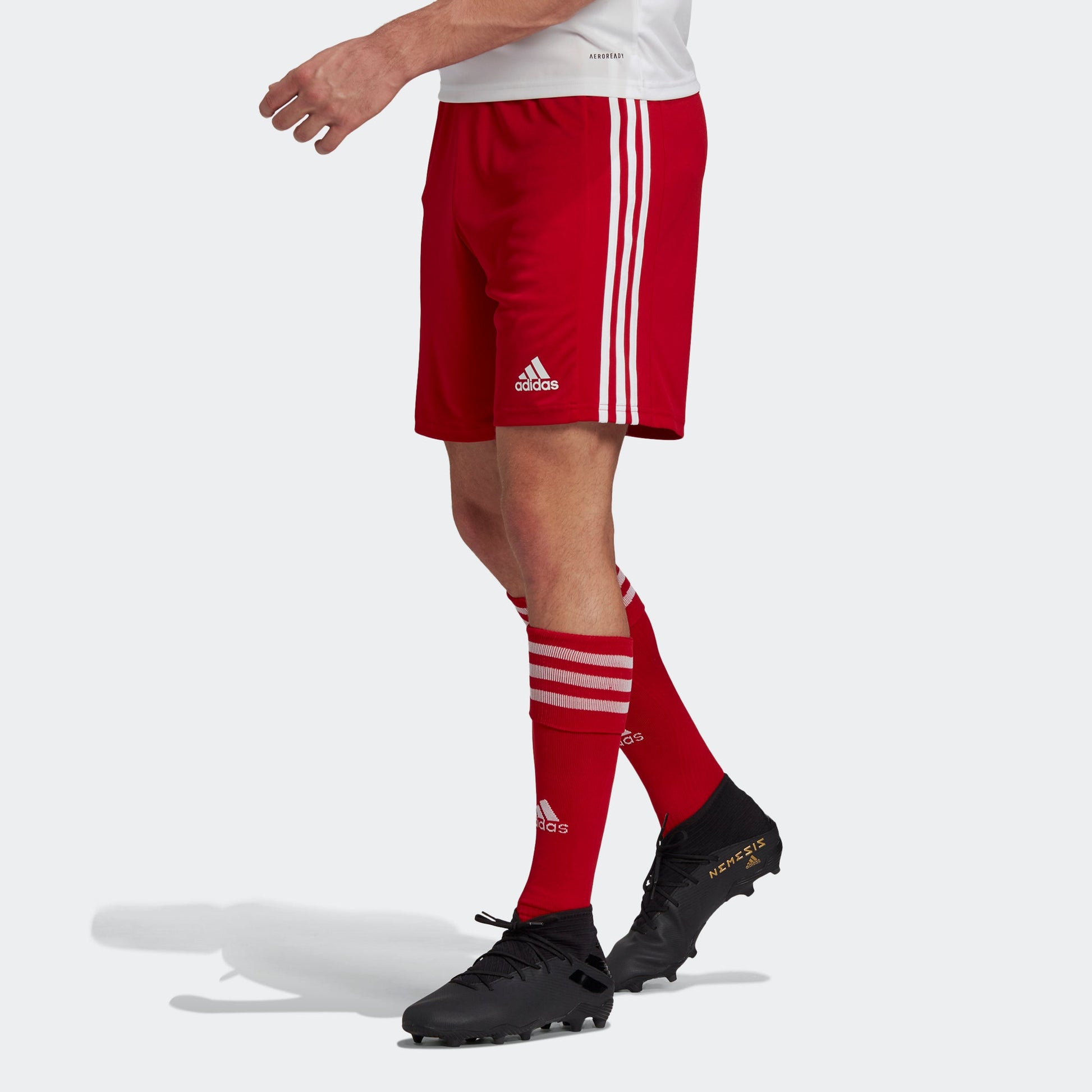 adidas Squad 21 Sho Stripe Soccer/Football Sports Shorts Red GN5771