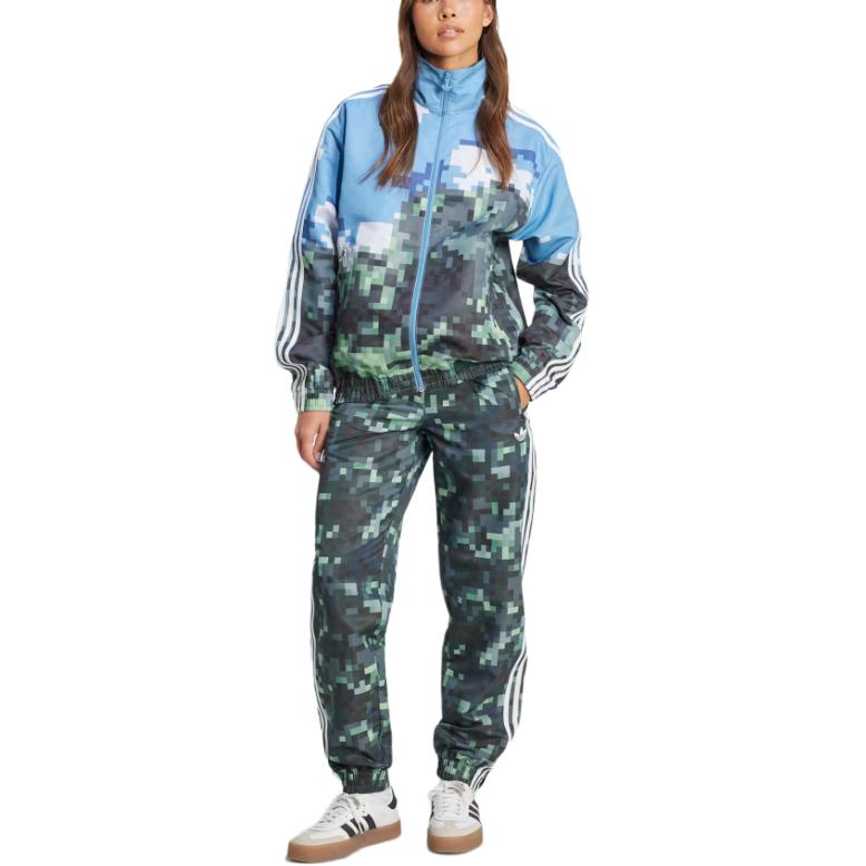 adidas x Minecraft Track Pants Asia Sizing 'Green' JZ9922