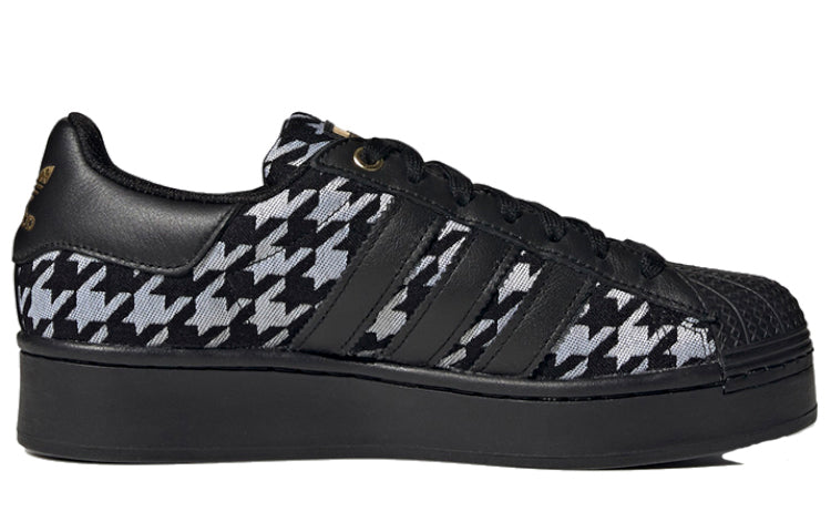(WMNS) adidas originals Superstar Bold 'Black Gray' FW2503