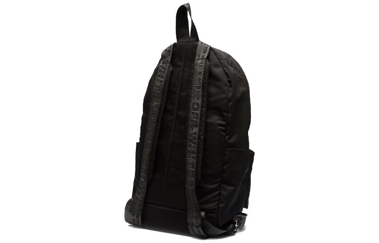 Men's Off-White Logo Printing Black Backpack OMNB003F21FAB0071001