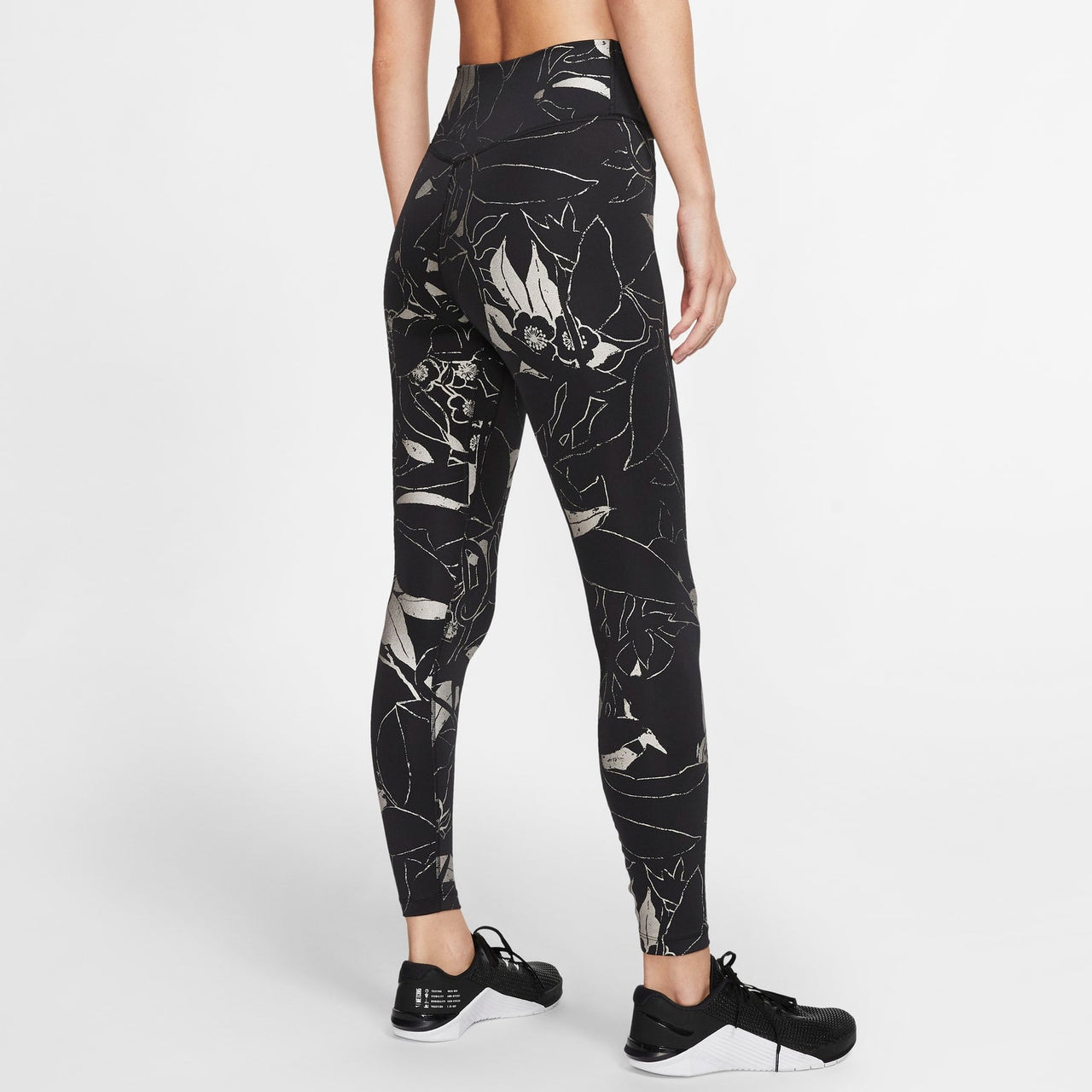 (WMNS) Nike One Training Tights 'Black Silver' BV5769-011