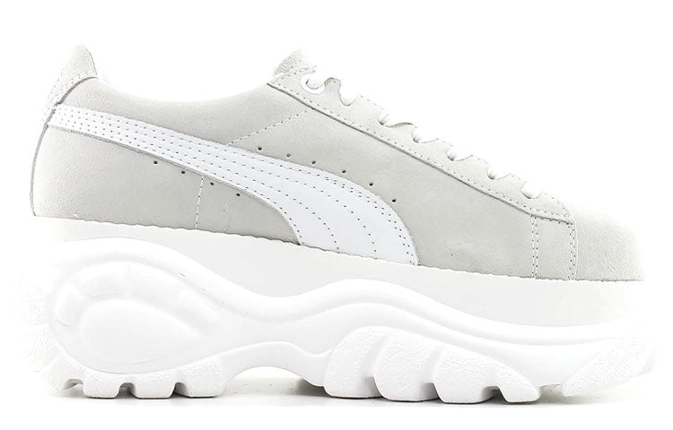 (WMNS) PUMA Buffalo x Suede Platform 'White' 368499-01