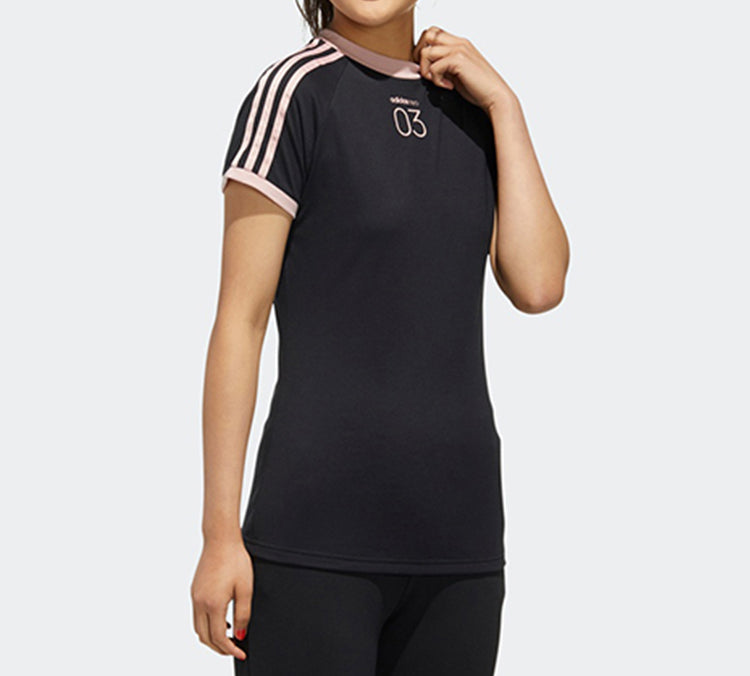 (WMNS) adidas neo W CS 3S Tee Short Sleeve Black GL1190