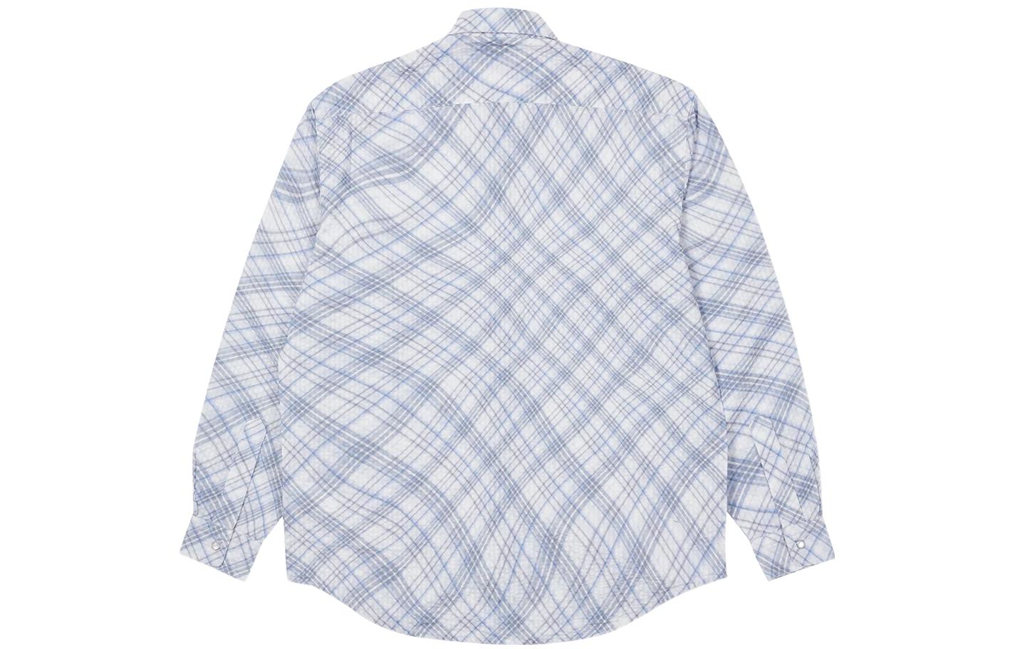 Palace Warp Check Shirt 'Blue' P22SHT064