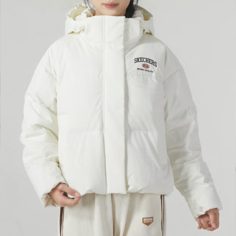(WMNS) Skechers Casual Down Jacket 'White' L423W037-0074