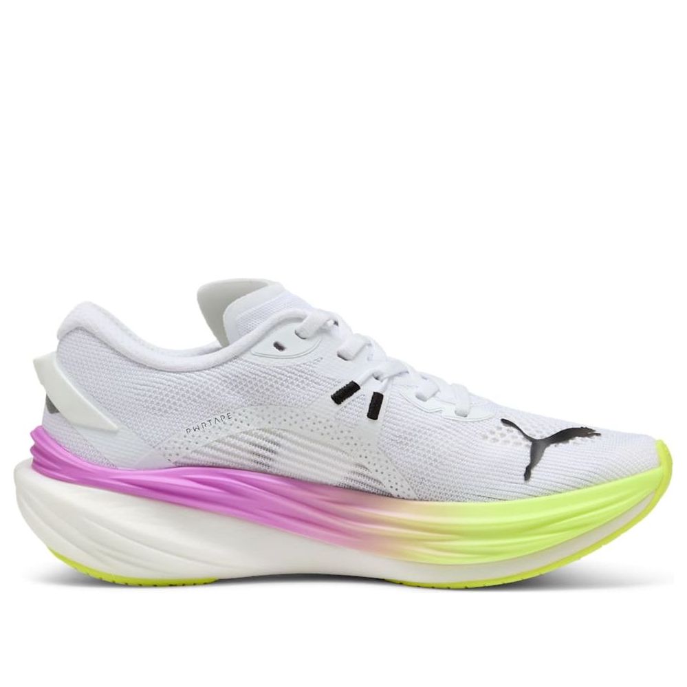 (WMNS) PUMA Deviate Nitro 3 Ekiden Glow 'White Pure Magenta Yellow' 311895-01