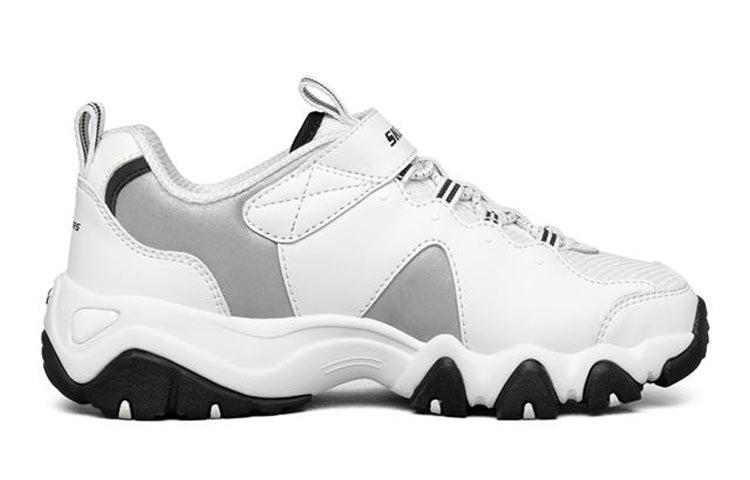 (GS) Skechers D lites 2.0 Casual Running Shoes KIDS White 660075L-WBK