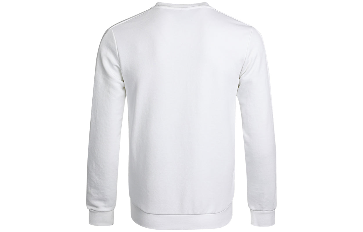 adidas neo M Basc Ss Logo Printing Round Neck Pullover White H45561