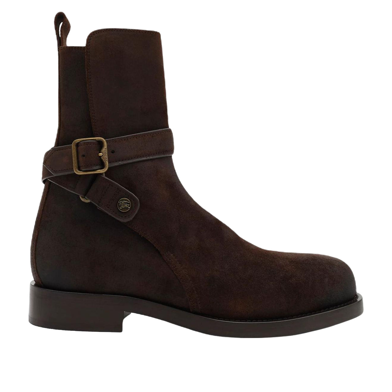 Burberry Waxed Suede Ledger Boots 'Moorhen Brown' 81243551