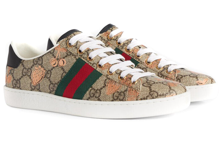 (WMNS) Gucci Ace GG Supreme 'Berry Print' 433900-UM610-8295
