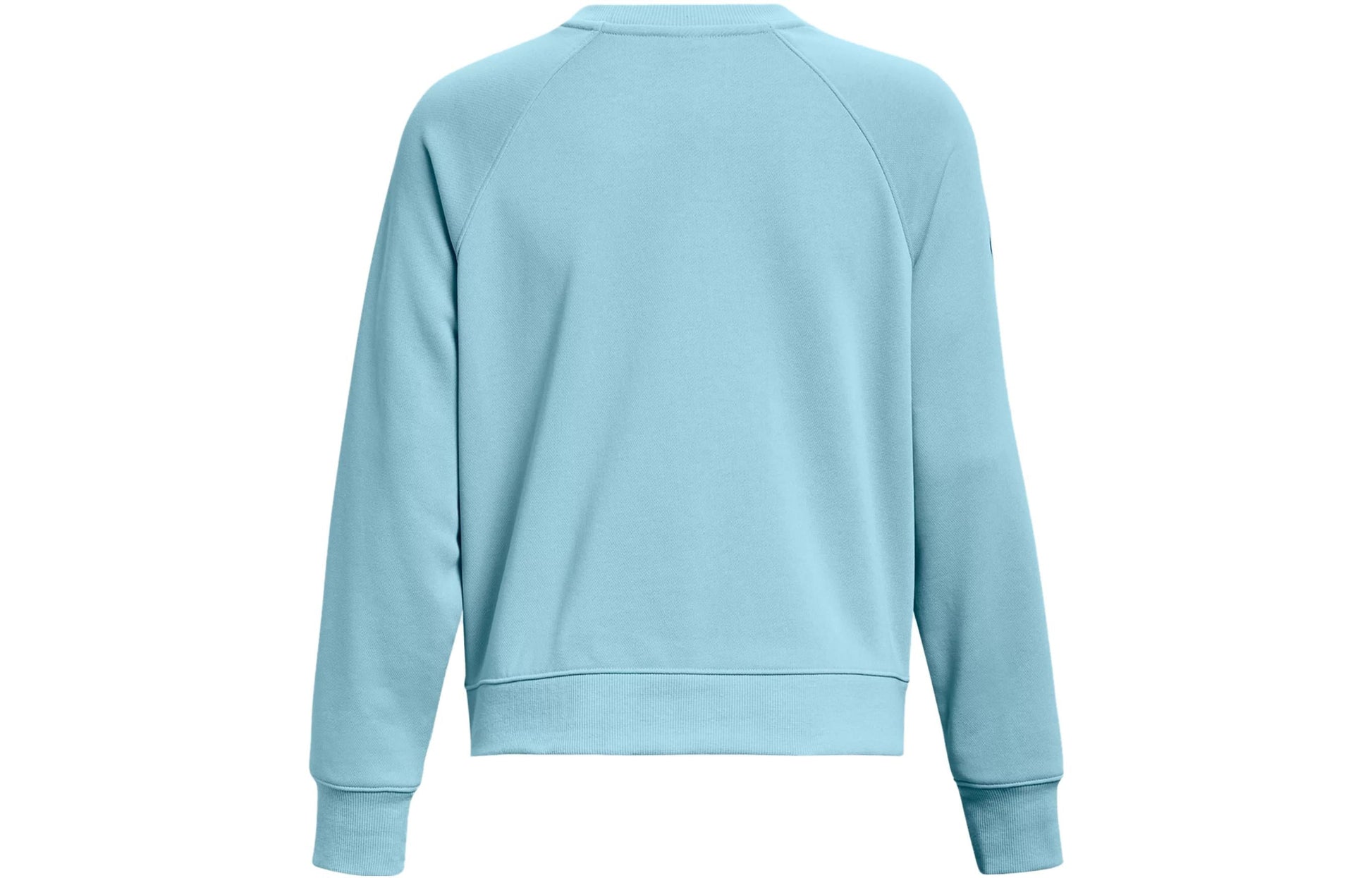 (WMNS) Under Armour Heavyweight Terry Crew Pullover 'Light Blue' 1379833-490