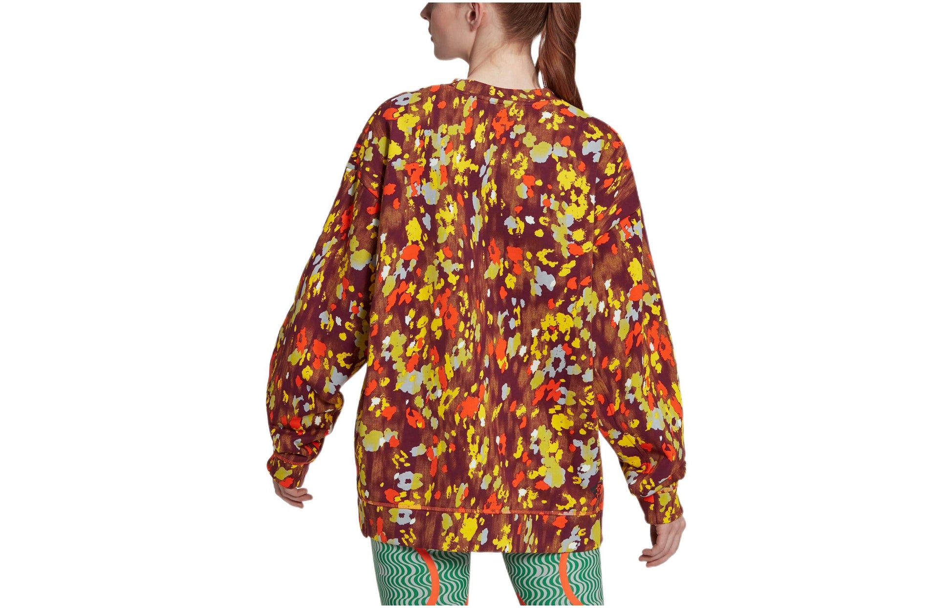 (WMNS) adidas By Stella McCartney Floral Print Sweatshirt 'Multi-Color' HI6067
