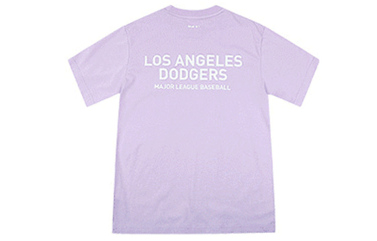 MLB Basic Small Label Embroidered Sports Round Neck Unisex Blue Purple 31TS21931-07V