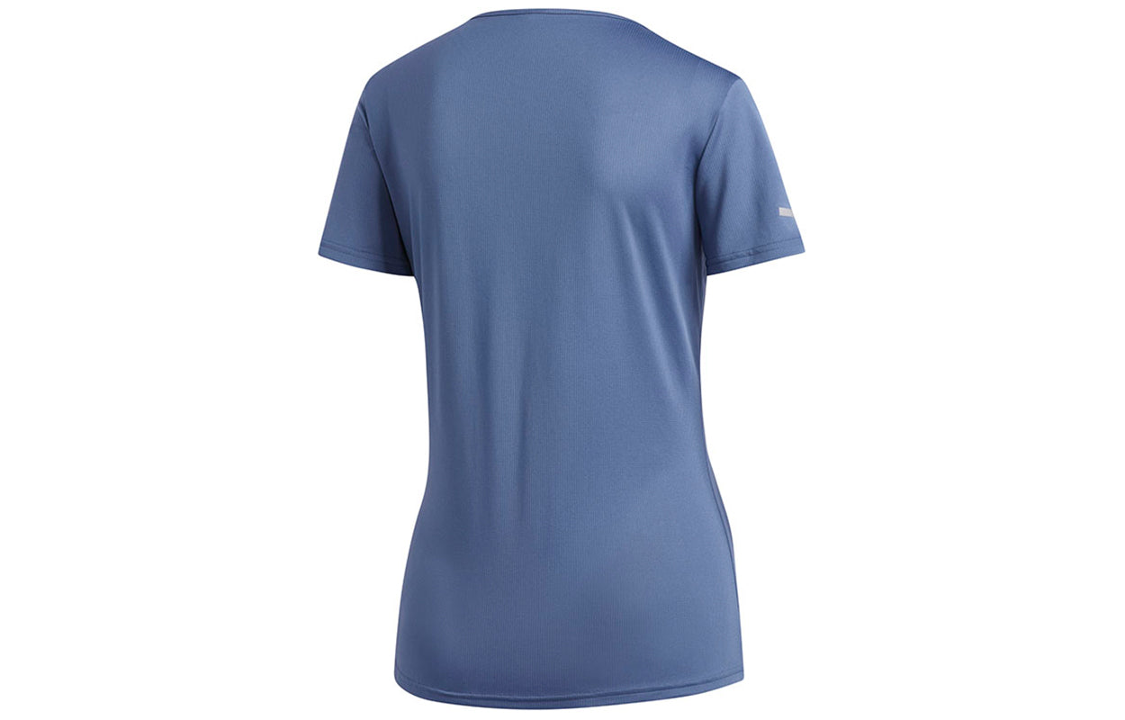 (WMNS) adidas Casual Breathable Gym Sports Short Sleeve Blue EI6501