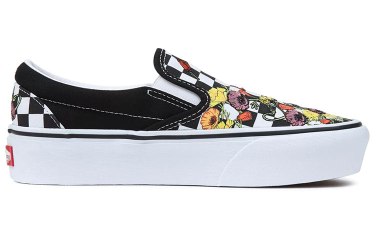 Vans Classic Slip-On Platform 'Poppy Checkerboard' VN0A5KXIBML