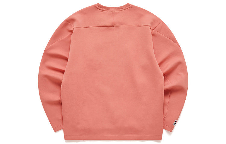 Fila FUSION Solid Color Chest Pocket Sports Pullover Round Neck Couple Style T11U116202F-PC