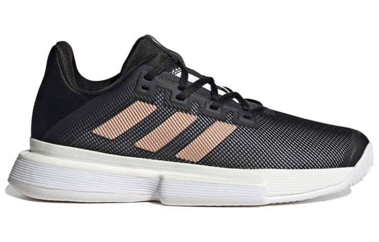 (WMNS) adidas Solematch Bounce Hard Court 'Black White' FU8125