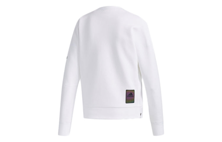 (WMNS) adidas Sports Stylish Pullover White FM9295