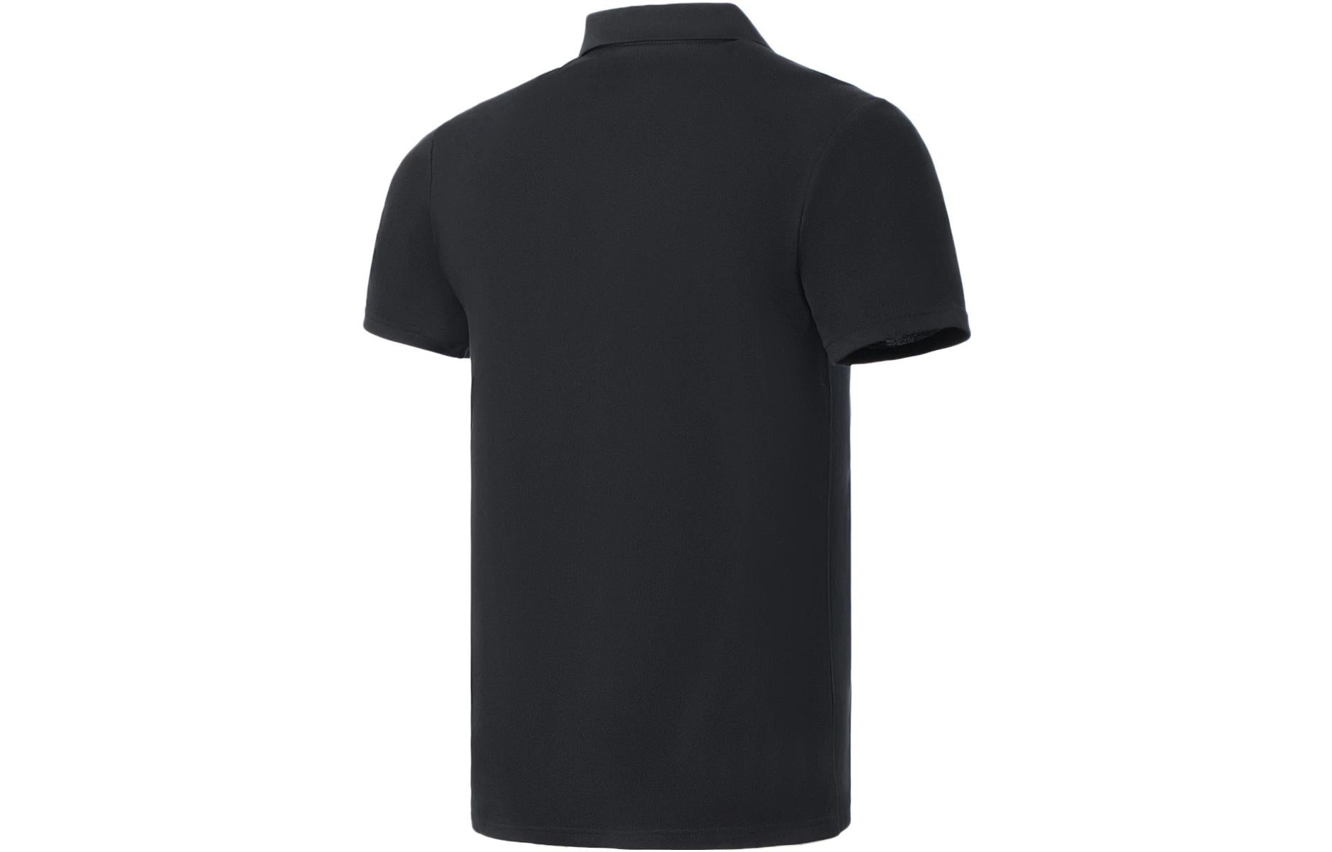 Li-Ning Logo Training Polo Shirt 'Black' APLS069-1
