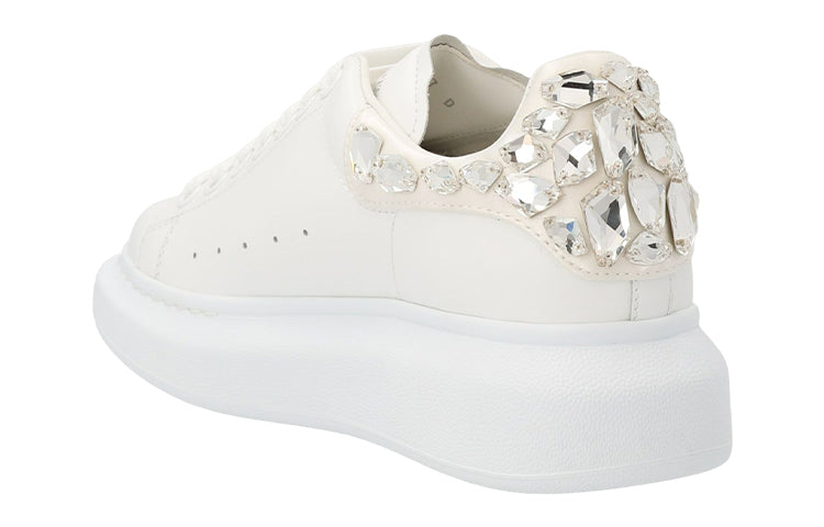 (WMNS) Alexander McQueen Larry Sneakers 'Crystal White' 733014WICYH9069