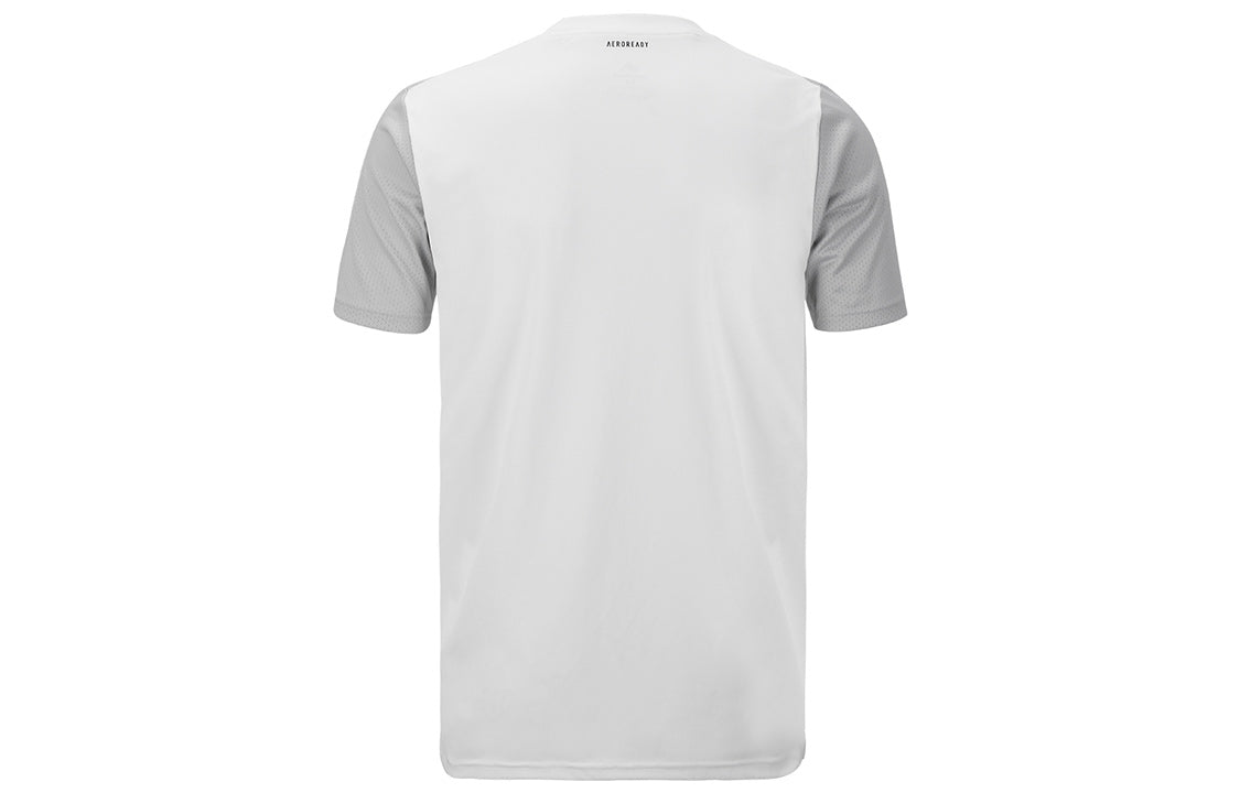 adidas Tennis Casual Sports Round Neck Short Sleeve White GL5439