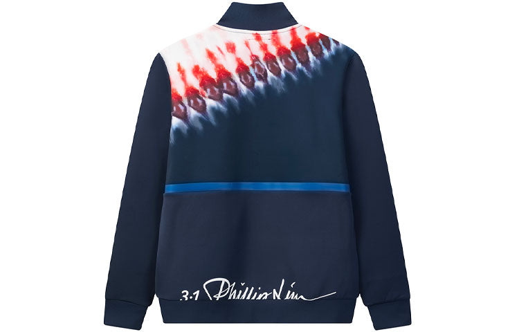 FILA x 31phillip Lim Crossover Woven Contrasting Colors Sports Jacket Navy Blue F11M026506F-NV