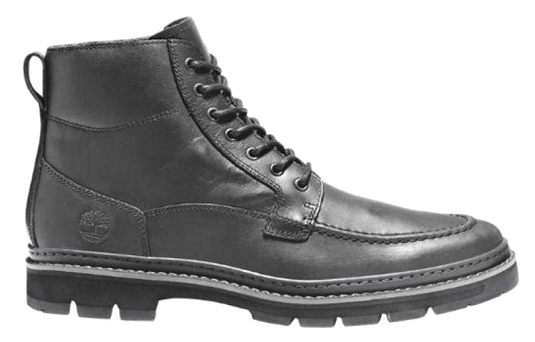 Timberland Port Union Moc Toe Waterproof Leather Boot 'Black' A28ZD015