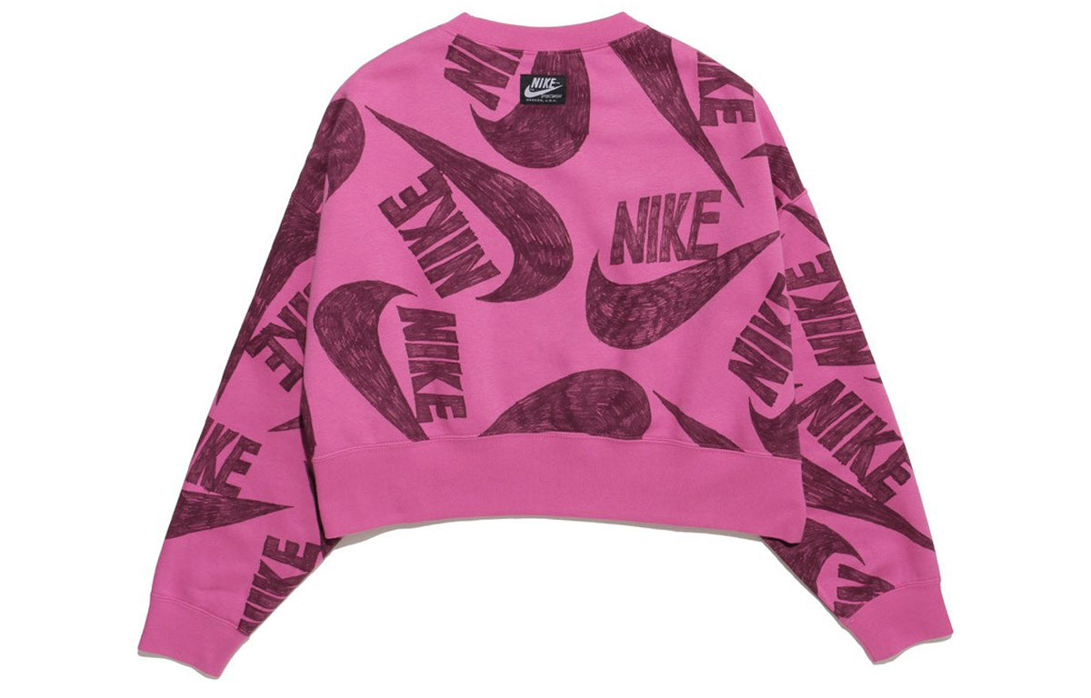 (WMNS) Nike Sportswear Icon Clash Crew Fleece Purple Violet CJ2053-691