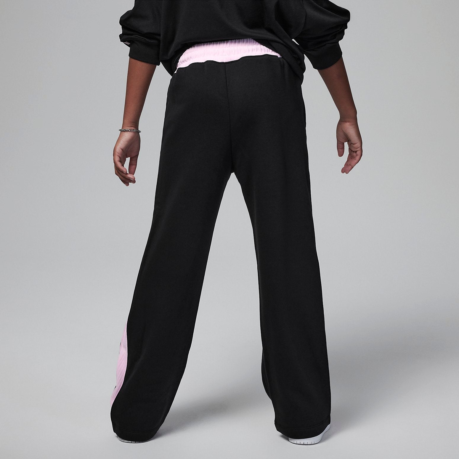 (PS) Air Jordan Soft Touch Mixed Fleece Trousers 'Black Pink' FV5665-010