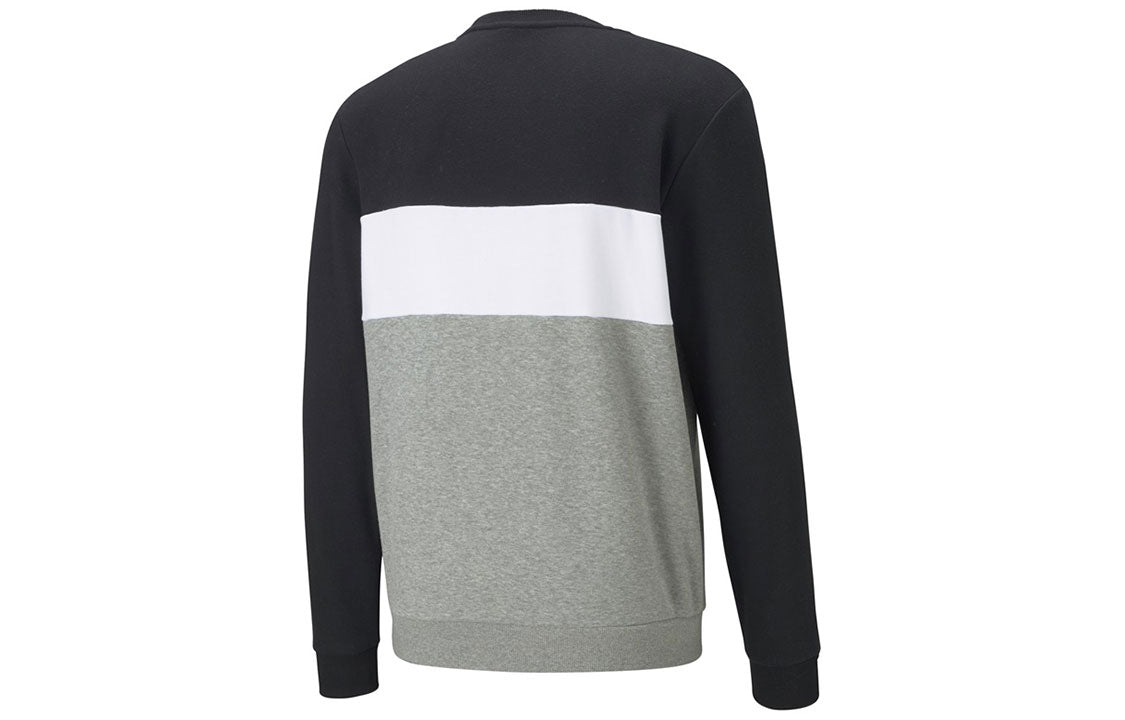 PUMA Double Down Sweatshirt 'Grey White Black' 587156-01