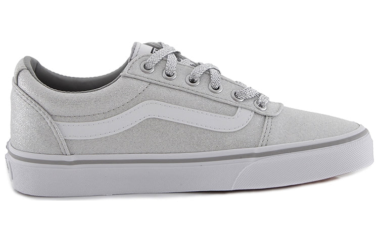 Vans Ward Lurex Glitter Non-Slip Breathable Low Tops Casual Skateboarding Shoes Gray VN0A3IUNV2A