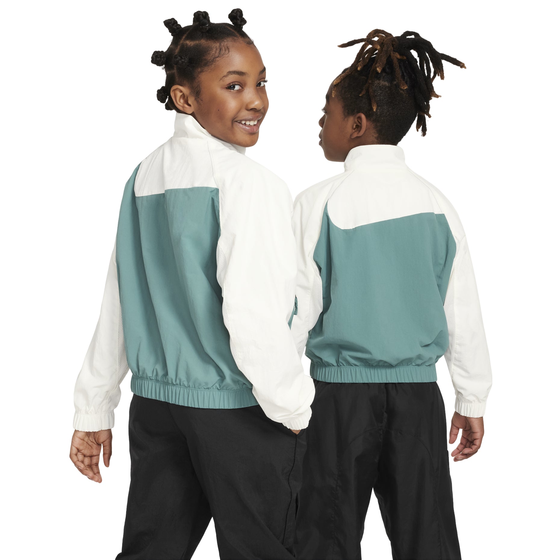 (PS) Nike Sportswear Amplify Woven Full-Zip Jacket 'White Teal' FN9134-361
