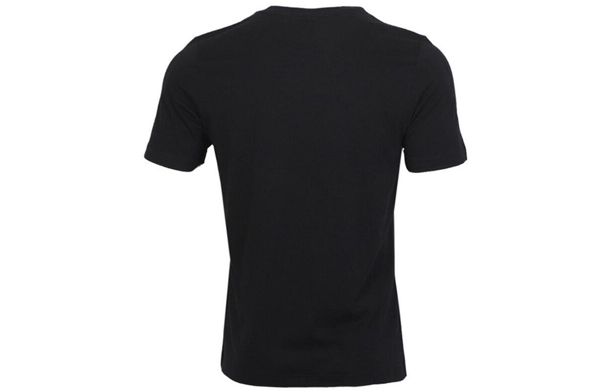 adidas originals Mono Tee 2t Patchwork Print Logo Sports Round Neck Short Sleeve Black GD5846