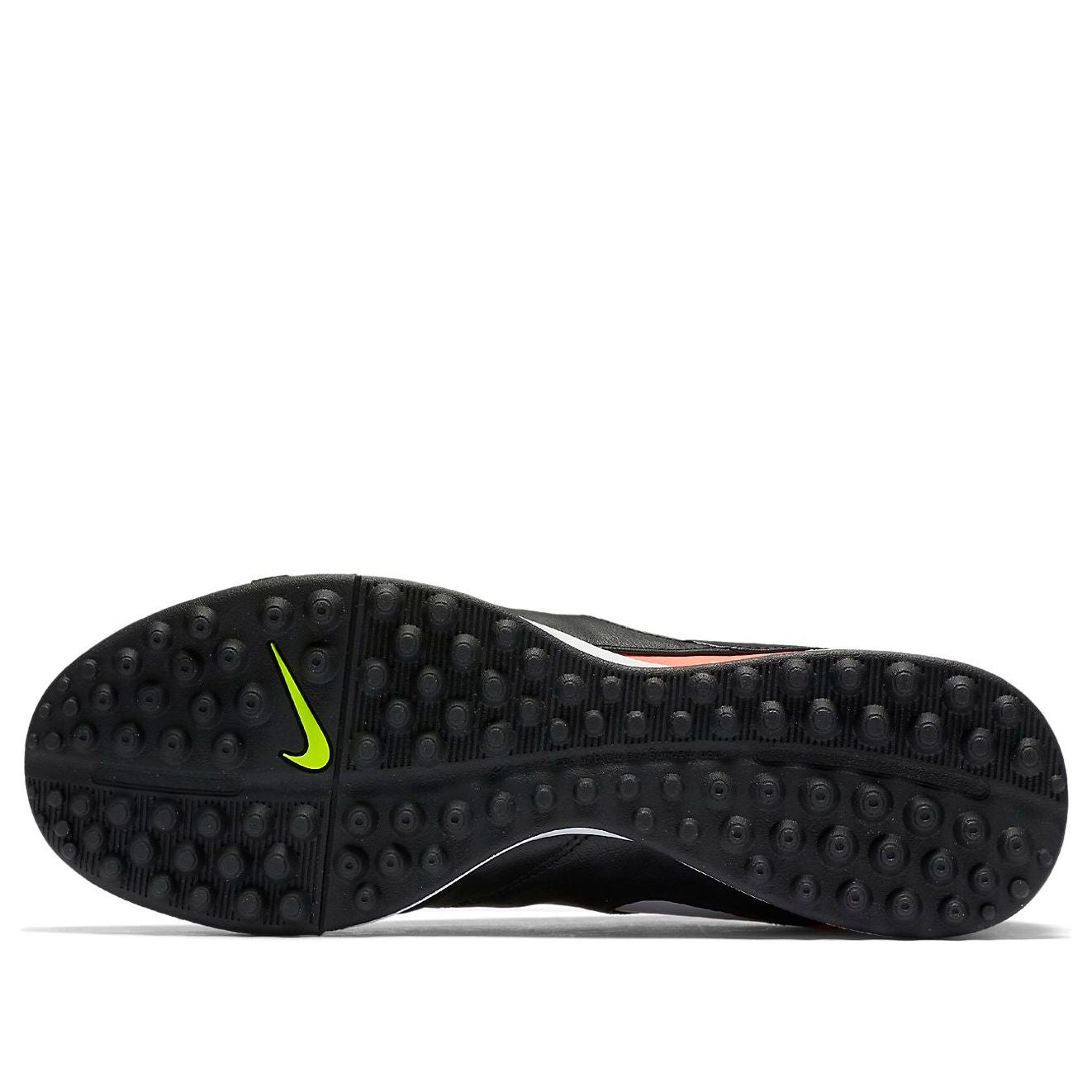 Nike TiempoX Genio 2 Leather TF 'Black Orange Volt' 819216-018