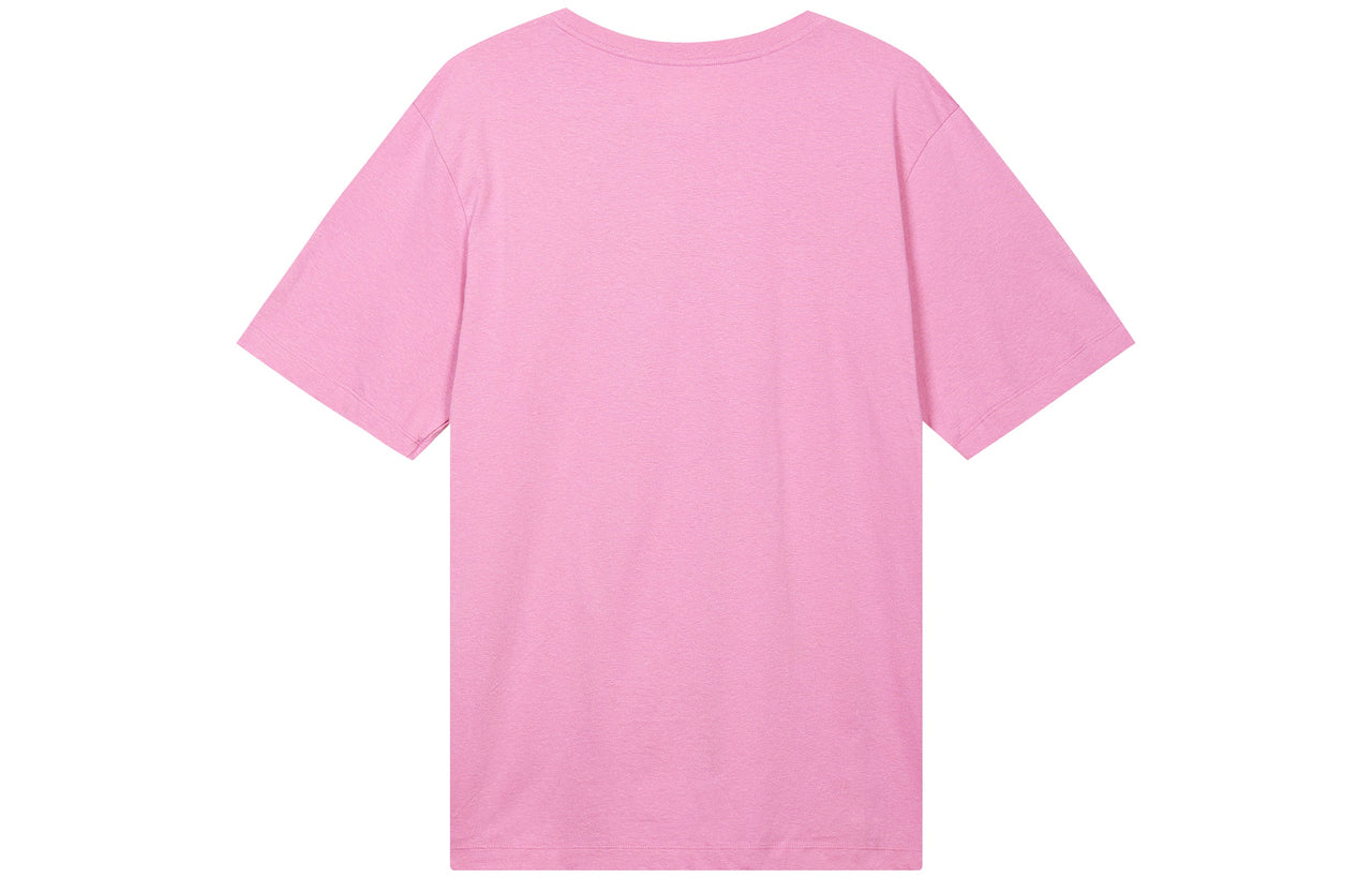 Men's Nike Casual Logo Alphabet Printing Short Sleeve Pink T-Shirt CW2305-693