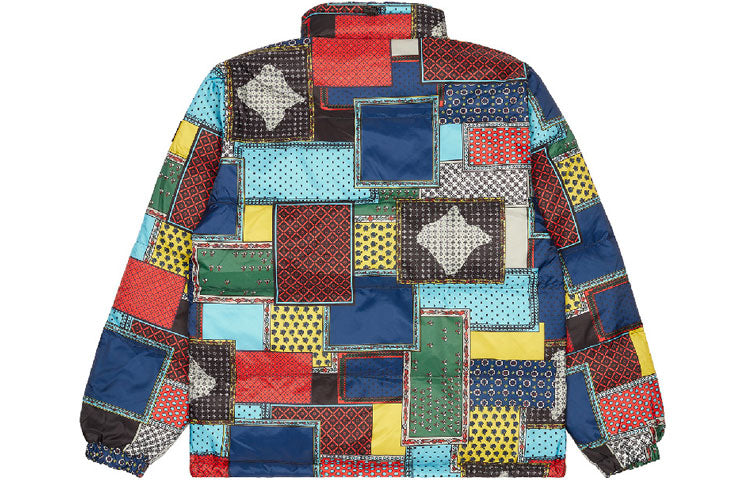 Stussy Puffer Patchwork Jacket 'Multicolor ' 115485