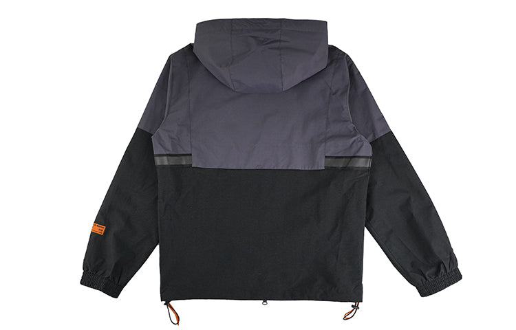 New Balance Unisex Color Matching Hooded Windblocker Jacket Grey NAA34023-DKG