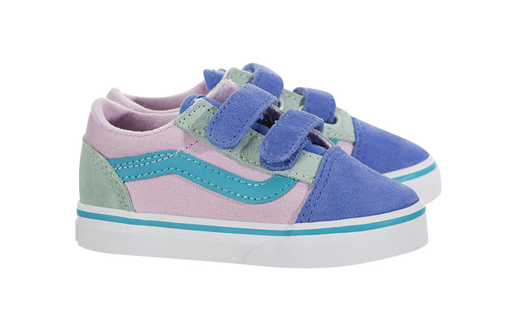 (TD) Vans Old Skool V 'Color Block - Lilac Snow Ultramarine' VN0A38JNT2Y