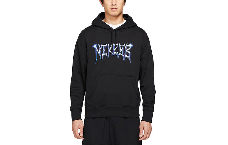 Nike SB Skateboard Casual Sports Fleece Loose Long Sleeves Black CW7150-010