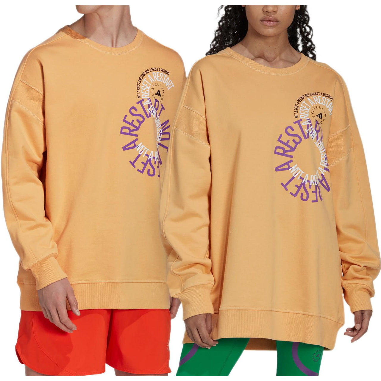 adidas by Stella McCartney Sportswear Sweatshirt 'Faded Pulse Amber' IB5886