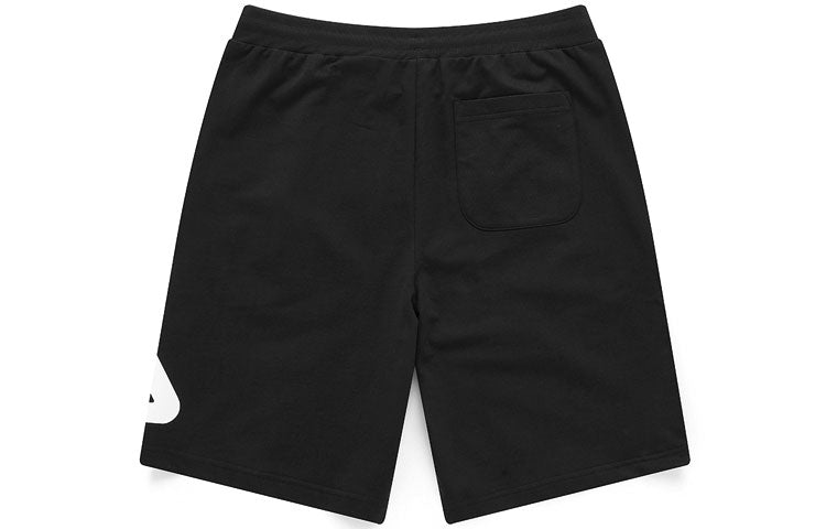 FILA FUSION Contrasting Colors Alphabet Logo Printing Sports Shorts Black T11M125607F-BK