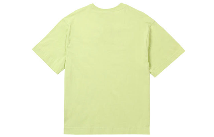 (WMNS) Nike Air Alphabet Logo Printing Sports Short Sleeve Yellow CJ3106-367