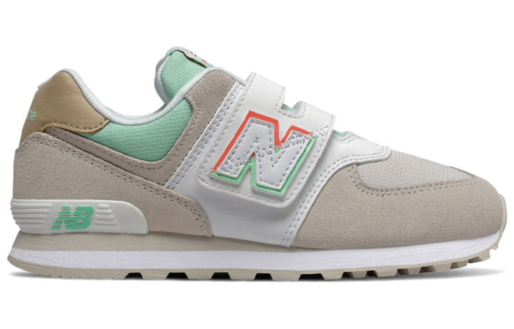 New Balance Hook and Loop 574 'Cream White Green' YV574SCE