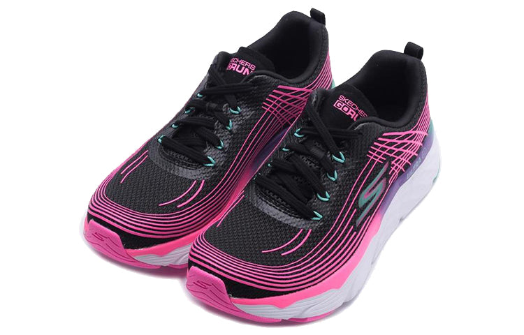 (WMNS) Skechers Max Cushioning Elite Low-Top Black/Pink 17699-BKMT