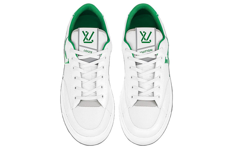 LOUIS VUITTON Charlie Sneakers 'White with Two Toned Green' 1ABM17