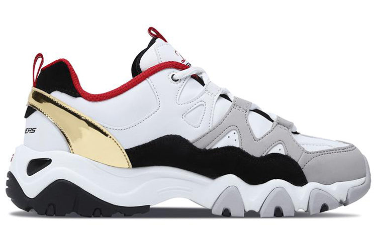 (WMNS) Skechers D'Lites 2.0 'White Red' 88888112-WRBK