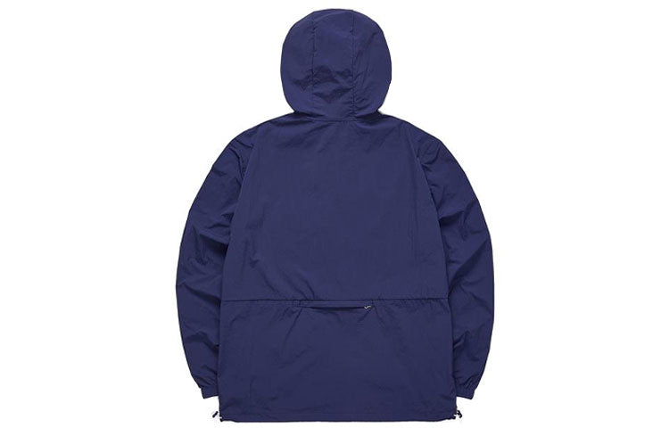 Skechers Hooded Windbreaker Lightweight Thin Casual Jacket 'Blue White' L321M072