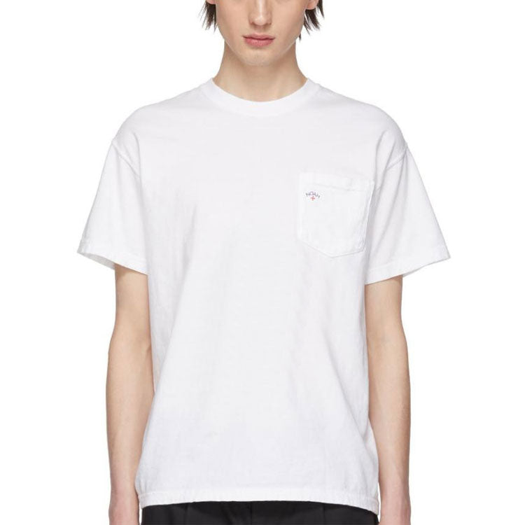 NOAH POCKET TEE Washed Short Sleeve Unisex White NOAH-SS19-008