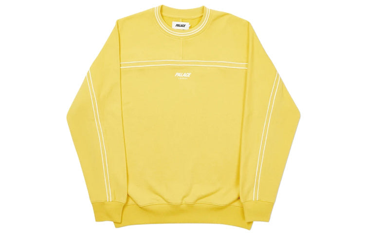 PALACE Alphabet Logo Printing Round Neck Pullover Unisex Yellow P19CS198