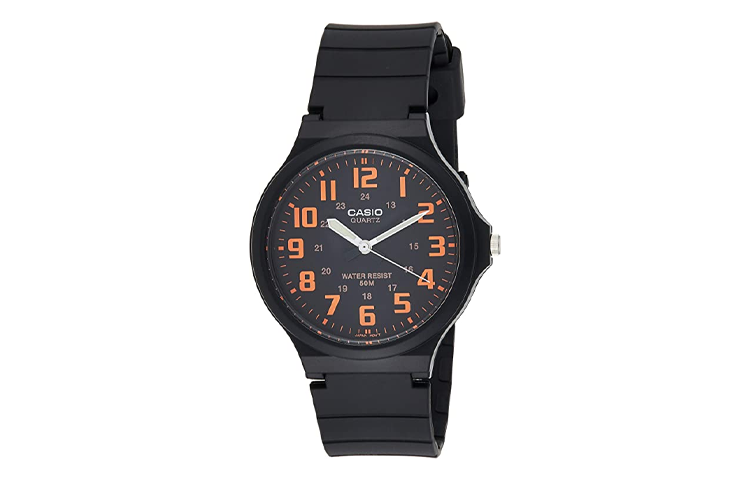 CASIO Quartz Waterproof Mens Black Analog MW-240-4B